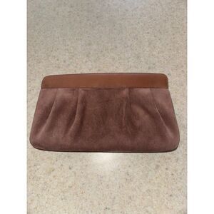 Susan Gail Vintage Genuine Leather Suede Bag Clutch